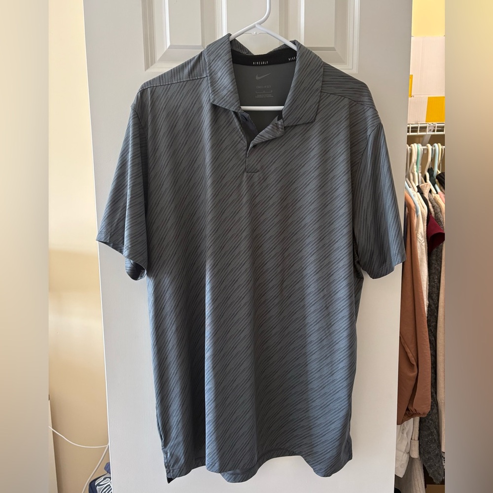 Nike Golf Dri-FIT Grey/Silver Polo Shirt